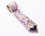 Men's Cotton Printed Floral Skinny Tie, Ivory (Color F33)