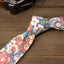 Men's Cotton Printed Floral Skinny Tie, Lavender Haze (Color F53)