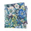 Men's Cotton Floral Print Pocket Square, Blue (Color F31)