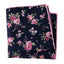 Boys' Cotton Floral Print Pocket Square, Navy/Pink (Color F38)