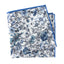 Men's Cotton Floral Print Pocket Square, Steel Blue (Color F54)