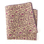 Men's Cotton Floral Print Pocket Square, Rose Gold (Color F55)