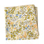 Men's Cotton Floral Print Pocket Square, Yellow Blue Green (Color F63)