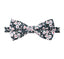 Men's Cotton Floral Print Bow Tie, Blue (Color F17)