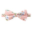 Men's Cotton Floral Print Bow Tie, Light Pink (Color F18)