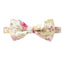 Men's Cotton Floral Print Bow Tie, Peach (Color F25)