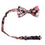 Men's Cotton Floral Print Bow Tie, Quartz (Color F52)