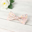 Men's Cotton Floral Print Bow Tie, Blush Pink (Color F60)