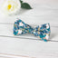 Men's Floral Cotton Suspenders and Bow Tie Set, Teal (Color F69)