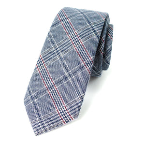 Men's Grey Plaid Tie (Color 03)