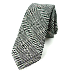 Men's Charcoal Plaid Tie (Color 05)