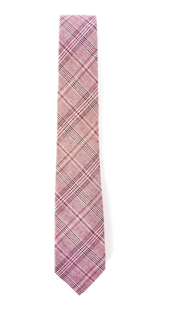 Men's Red Plaid Tie (Color 06)