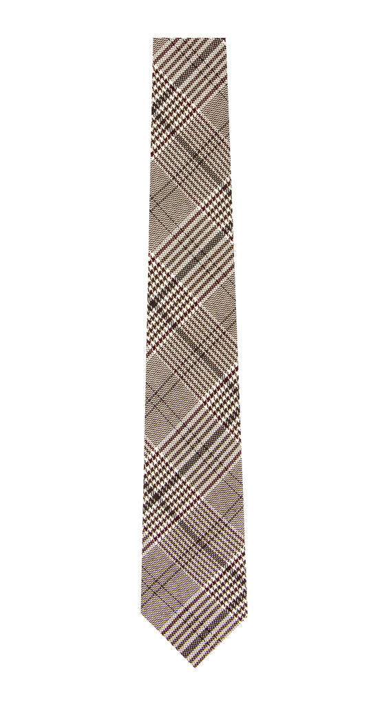 Men's Brown/Tan Plaid Tie (Color 10)