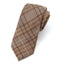 Men's Brown/Gold Plaid Tie (Color 11)