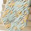 Men's Salt Shrinking Seersucker Cotton Floral Print Necktie, Sage (Color FS03)