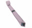 men's skinny dusty lavender linen tie with Spring Notion branding
