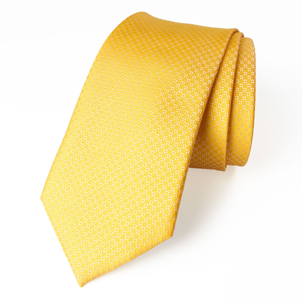 Men's Textured Solid Color Microfiber Woven Tie