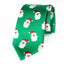 Men's Printed Microfiber Christmas Themed Tie, Santa Face