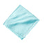 men's aqua blue green solid color satin microfiber handkerchief hanky pocket square