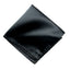 men's black solid color satin microfiber handkerchief hanky pocket square