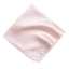 men's blush pink solid color satin microfiber handkerchief hanky pocket square