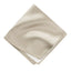 men's champagne beige solid color satin microfiber handkerchief hanky pocket square