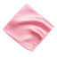 men's dusty rose pink solid color satin microfiber handkerchief hanky pocket square
