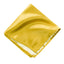 men's gold metallic solid color satin microfiber handkerchief hanky pocket square