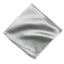 men's grey gray solid color satin microfiber handkerchief hanky pocket square