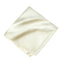 men's ivory solid color satin microfiber handkerchief hanky pocket square