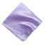 men's lilac lavender purple solid color satin microfiber handkerchief hanky pocket square