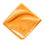 men's mustard yellow brown solid color satin microfiber handkerchief hanky pocket square