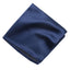 men's navy blue solid color satin microfiber handkerchief hanky pocket square