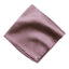 men's pink copper metallic solid color satin microfiber handkerchief hanky pocket square
