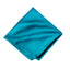 men's teal blue green solid color satin microfiber handkerchief hanky pocket square