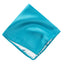 men's turquoise blue green solid color satin microfiber handkerchief hanky pocket square