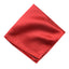 men's true red solid color satin microfiber handkerchief hanky pocket square