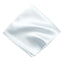 men's white solid color satin microfiber handkerchief hanky pocket square