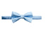 men's light blue solid color satin microfiber bow tie