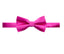 men's fuchsia hot pink solid color satin microfiber bow tie