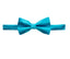 men's turquoise blue green solid color satin microfiber bow tie