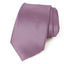 men's dusty wisteria lavender purple solid color satin microfiber necktie tie