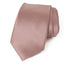 men's pink copper metallic solid color satin microfiber necktie tie