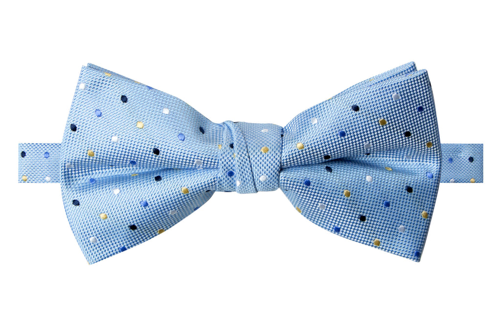 Men's Light Blue Patterned Bow Tie (Color 05)