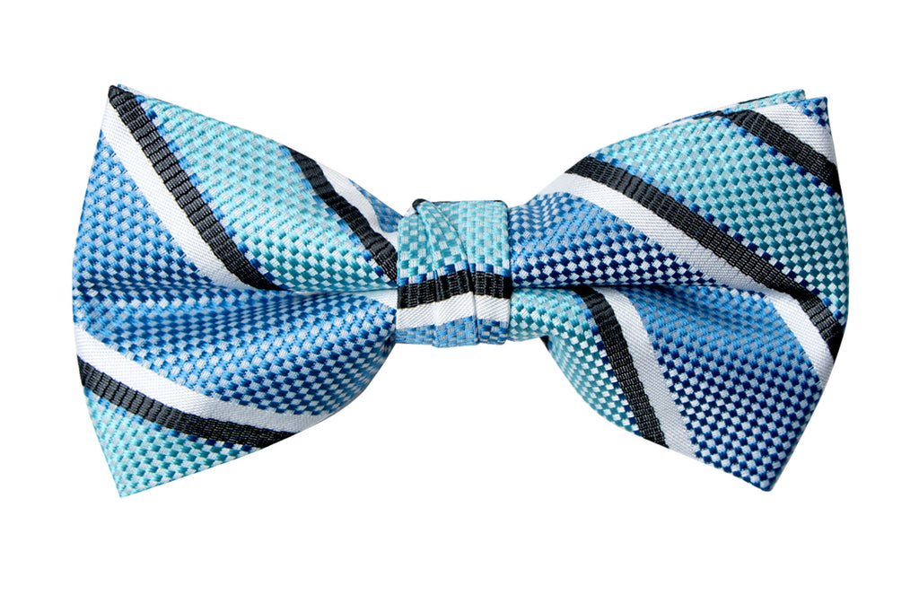 Men's Turquoise Patterned Bow Tie (Color 29)