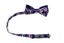 Men's Navy/Burgundy Patterned Bow Tie (Color 34)