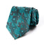 men's teal blue green camouflage camo patterned necktie tie