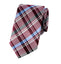 men's burgundy wine tartan plaid patterned necktie tie