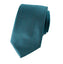 men's teal blue green leather texture patterned necktie tie