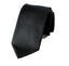 men's black leather texture patterned necktie tie